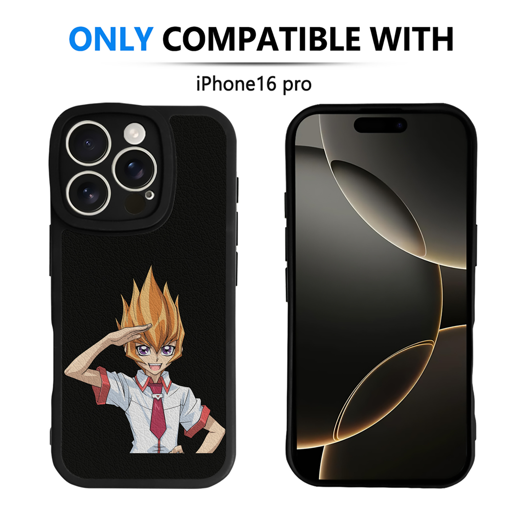 遊☆戯☆王 Yu-Gi-Oh! 【iPhone 16シリーズ対応】シリコンスマホケース（レザー調） 材質：シリコン